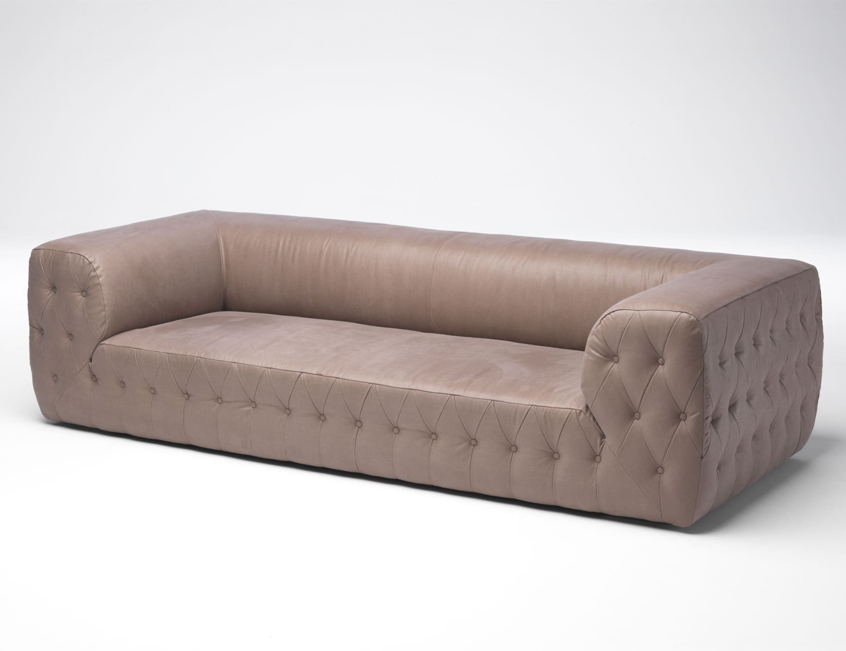 Mambo modern luxury sofa chair with brown fabric