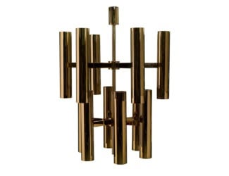 &lt;p&gt;Moon modern Italian designer hanging light shown in bronze resin. Lamp blends perfectly in any living space. Collection diffuses a light that welcomes in any environment. Made in Italy.&lt;/p&gt;
