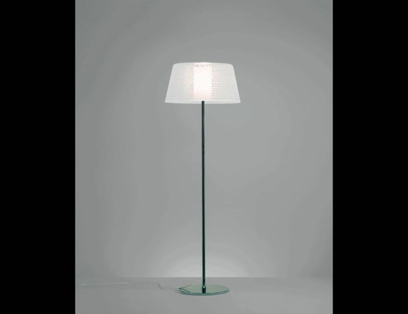 ABC F5 contemporary Italian floor lamp with white glass