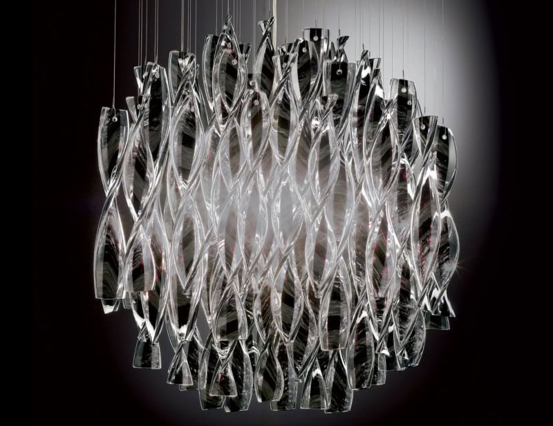 Avir modern luxury hanging light with clear glass