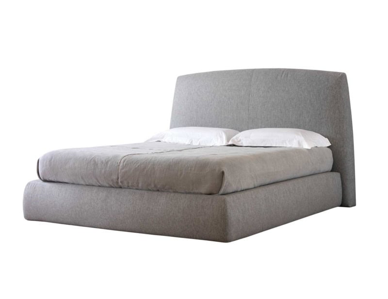 Bold (BED) modern luxury storage bed with grey leather