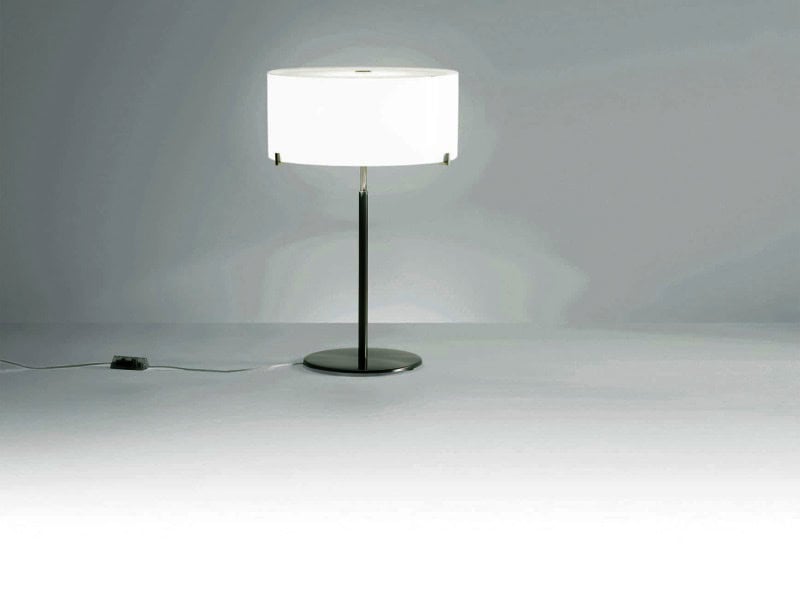 CPL contemporary Italian table lamp with mirrored metal