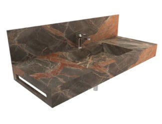 &lt;p&gt;&lt;span data-sheets-value=&quot;{&quot;1&quot;:2,&quot;2&quot;:&quot;Hug luxury Italian freestanding washbasin shown in Tavertino Titanium marble. Washbasin composed of shelves in walnut wood. This collection features extraordinary creativity and experimentation in the field of marble processing and high design level of furniture and bathroom pieces. Washbasin marble options: Calacatta Classico, Bianco Carrara, Persian Grey, Nero Marquina, Bianco Del Re and Grigio St. Marie. Shelves also available in Eucalyptus Frise upon request. Made in Italy.&quot;}&quot; data-sheets-userformat=&quot;{&quot;2&quot;:15107,&quot;3&quot;:{&quot;1&quot;:0},&quot;4&quot;:{&quot;1&quot;:2,&quot;2&quot;:16777215},&quot;11&quot;:4,&quot;12&quot;:0,&quot;14&quot;:{&quot;1&quot;:2,&quot;2&quot;:0},&quot;15&quot;:&quot;Arial&quot;,&quot;16&quot;:11}&quot;&gt;Hug luxury Italian freestanding washbasin shown in Tavertino Titanium marble. Washbasin composed of shelves in walnut wood. This collection features extraordinary creativity and experimentation in the field of marble processing and high design level of furniture and bathroom pieces. Washbasin marble options: Calacatta Classico, Bianco Carrara, Persian Grey, Nero Marquina, Bianco Del Re and Grigio St. Marie. Shelves also available in Eucalyptus Frise upon request. Made in Italy.&lt;/span&gt;&lt;/p&gt;
