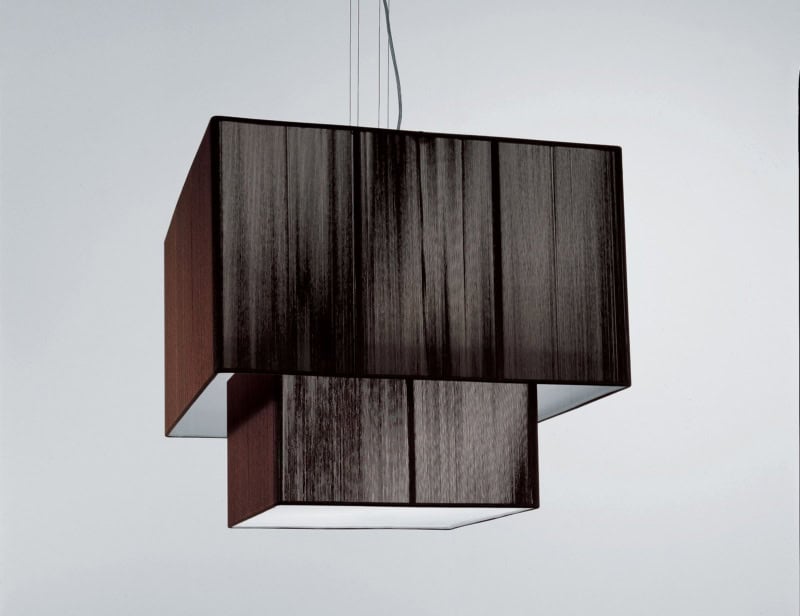 Clav modern luxury hanging light with black fabric