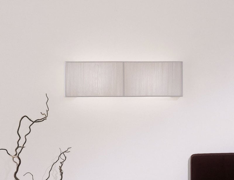 Clav modern luxury sconce with white fabric