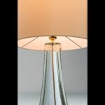 Colette modern luxury table lamp with clear murano glass