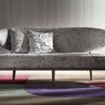 Desire modern Italian sofa chair with grey fabric