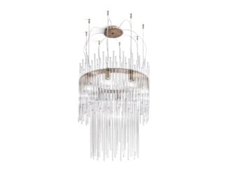 &lt;p&gt;Stellantis Italian luxury designer suspension lamp composed of six Murano glass cones with metallic bronze finish. Each product speaks for itself from the precious wood, the vibrant colors of the marble, and the touch of lacquer on the veil. Made in Italy.&lt;/p&gt;
