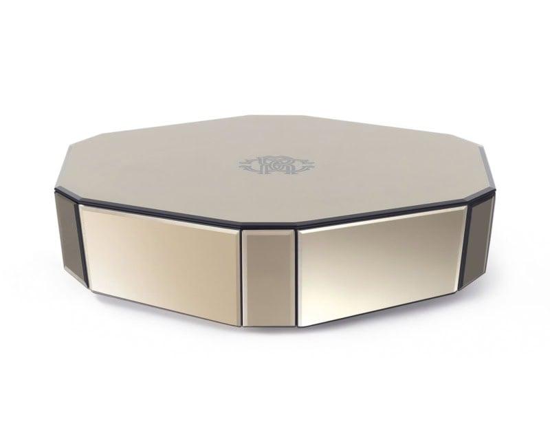 Dorian modern luxury coffee table with bronze mirrored glass