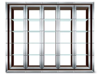 Club Modern Italian designer Italian panel handmade with American Walnut with transparent or bronze glass shelves and metal covered shelf holder. This luxury modern furniture collection features wood furniture upholstered in Italian leather. Wide selections of Italian leathers are available to choose from (samples available upon request). Made in Italy.