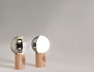 &lt;p&gt;
	Libe Designer Italian Table Light designed by Gianpaolo Rampolla &amp; Andrea Liguori is shown in natural oak wood. The diffusion of light is amplified by Asfour crystal lozenges. Chromed metal base.. Made in Italy.&lt;/p&gt;
