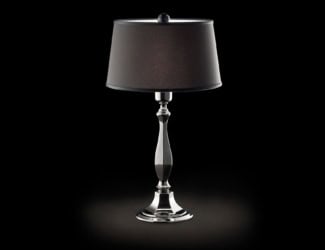 &lt;p&gt;Jackie(77) modern Italian table lamp shown in black lacquer. Available in two sizes="auto" with black or white lacquered wood. Made in Italy.&lt;/p&gt;
