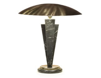 &lt;p&gt;Akira Abat Jour luxury designer Italian table lamp shown upholstered in grey leather. Lampshade options: malta, nabuk maestrale, soft leather and fabric. Optional: lampshade with embroidery in ultrasound, leaves and Ca foscari available upon request. A wide selection of fabrics and leathers are available to choose from (samples available upon request). This luxury modern furniture collection combines uniqueness with modern style, offering customization in every detail. Made in Italy.&lt;/p&gt;
