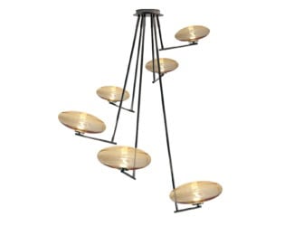 &lt;p&gt;Moon modern Italian designer hanging light shown in bronze resin. Lamp blends perfectly in any living space. Collection diffuses a light that welcomes in any environment. Made in Italy.&lt;/p&gt;
