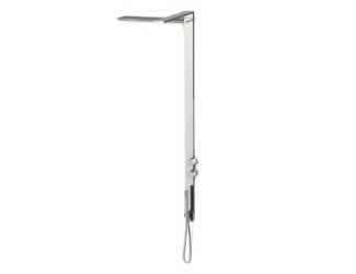 &lt;p&gt;Milano shower shown in stainless steel. Shower composed of a showerhead, wall mount hand shower, wall body spray and a thermostatic set with three volume controls. Showerhead includes 19.38&#8243; rainfall projection, 9&#8243; waterfall projection, anti-lime scale system, fixing system, and solid brass rough and trim. Restricted rainfall flow to 2.5GPM and 4.5GPM for waterfall flow. Thermostatic 0.75&#8243; set composed of three volume controls, push button temperature override and handles are included. Wall mount hand shower integrated with volume control, anti-siphon check valve, anti-lime scale system, 58&#8243; hose, and water flow restricted to 2.5GPM with spare flow restrictor included. Pieces available in rough, chrome trim and brushed stainless steel trim finish. Collection goes past the present day into a cutting edge outline.&lt;/p&gt;
