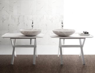 &lt;p&gt;Bento deluxe modern designer washbasin shown in Calacatta Classico marble. &lt;span data-sheets-value=&quot;{&quot;1&quot;:2,&quot;2&quot;:&quot;Loto luxury Italian countertop washbasin shown in Calacatta Carrara marble. Washbasin contains one metal drain hole with silver finish. This collection features extraordinary creativity and experimentation in the field of marble processing and high design level of furniture and bathroom pieces. Available in two dimensions in width: 23.6\&quot; and 31.5\&quot;. Depth 16\&quot; and 20\&quot;. Height: 11\&quot;. Several marble options in: Bianco Del Re, Calacatta Classico, Bianco Carrara, Grigio St. Marie, Persian Grey and Nero Marquina. Made in Italy.&quot;}&quot; data-sheets-userformat=&quot;{&quot;2&quot;:15107,&quot;3&quot;:{&quot;1&quot;:0},&quot;4&quot;:{&quot;1&quot;:2,&quot;2&quot;:16777215},&quot;11&quot;:4,&quot;12&quot;:0,&quot;14&quot;:{&quot;1&quot;:2,&quot;2&quot;:0},&quot;15&quot;:&quot;Arial&quot;,&quot;16&quot;:11}&quot;&gt;Washbasin contains a 1.96 inch diameter drain hole and bowl weighs 140 lb.  This collection features extraordinary creativity and experimentation in the field of marble processing and high design level of furniture and bathroom pieces. &lt;/span&gt;A wide selection of various marbles are available to choose from. Made in Italy.&lt;/p&gt;
