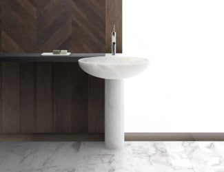 &lt;p&gt;Bento deluxe modern designer washbasin shown in Calacatta Classico marble. &lt;span data-sheets-value=&quot;{&quot;1&quot;:2,&quot;2&quot;:&quot;Loto luxury Italian countertop washbasin shown in Calacatta Carrara marble. Washbasin contains one metal drain hole with silver finish. This collection features extraordinary creativity and experimentation in the field of marble processing and high design level of furniture and bathroom pieces. Available in two dimensions in width: 23.6\&quot; and 31.5\&quot;. Depth 16\&quot; and 20\&quot;. Height: 11\&quot;. Several marble options in: Bianco Del Re, Calacatta Classico, Bianco Carrara, Grigio St. Marie, Persian Grey and Nero Marquina. Made in Italy.&quot;}&quot; data-sheets-userformat=&quot;{&quot;2&quot;:15107,&quot;3&quot;:{&quot;1&quot;:0},&quot;4&quot;:{&quot;1&quot;:2,&quot;2&quot;:16777215},&quot;11&quot;:4,&quot;12&quot;:0,&quot;14&quot;:{&quot;1&quot;:2,&quot;2&quot;:0},&quot;15&quot;:&quot;Arial&quot;,&quot;16&quot;:11}&quot;&gt;Washbasin contains a 1.96 inch diameter drain hole and bowl weighs 140 lb.  This collection features extraordinary creativity and experimentation in the field of marble processing and high design level of furniture and bathroom pieces. &lt;/span&gt;A wide selection of various marbles are available to choose from. Made in Italy.&lt;/p&gt;
