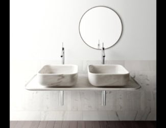 &lt;p&gt;Bento deluxe modern designer washbasin shown in Calacatta Classico marble. &lt;span data-sheets-value=&quot;{&quot;1&quot;:2,&quot;2&quot;:&quot;Loto luxury Italian countertop washbasin shown in Calacatta Carrara marble. Washbasin contains one metal drain hole with silver finish. This collection features extraordinary creativity and experimentation in the field of marble processing and high design level of furniture and bathroom pieces. Available in two dimensions in width: 23.6\&quot; and 31.5\&quot;. Depth 16\&quot; and 20\&quot;. Height: 11\&quot;. Several marble options in: Bianco Del Re, Calacatta Classico, Bianco Carrara, Grigio St. Marie, Persian Grey and Nero Marquina. Made in Italy.&quot;}&quot; data-sheets-userformat=&quot;{&quot;2&quot;:15107,&quot;3&quot;:{&quot;1&quot;:0},&quot;4&quot;:{&quot;1&quot;:2,&quot;2&quot;:16777215},&quot;11&quot;:4,&quot;12&quot;:0,&quot;14&quot;:{&quot;1&quot;:2,&quot;2&quot;:0},&quot;15&quot;:&quot;Arial&quot;,&quot;16&quot;:11}&quot;&gt;Washbasin contains a 1.96 inch diameter drain hole and bowl weighs 140 lb.  This collection features extraordinary creativity and experimentation in the field of marble processing and high design level of furniture and bathroom pieces. &lt;/span&gt;A wide selection of various marbles are available to choose from. Made in Italy.&lt;/p&gt;
