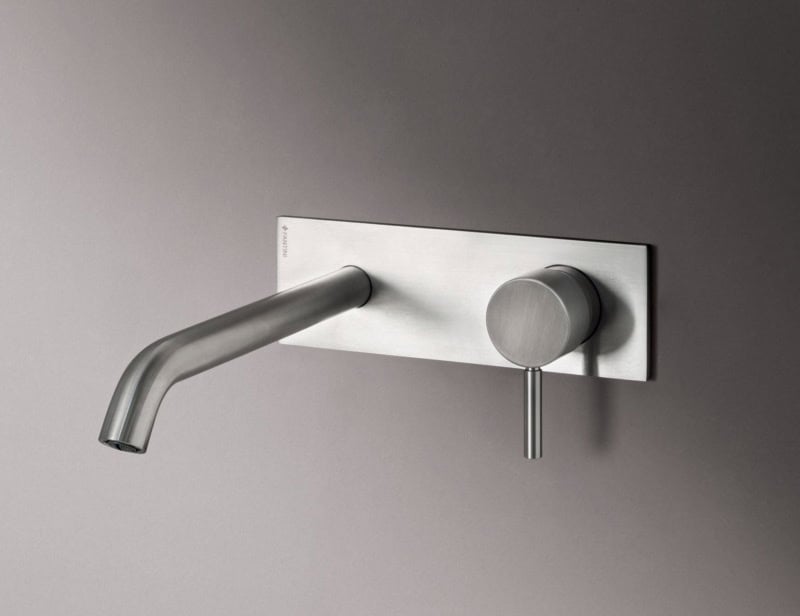 Nostromo modern Italian tub spout faucet with chrome metal