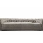Oscar modern Italian sofa chair with grey leather