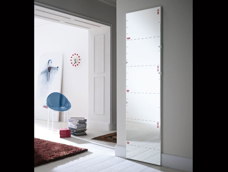Righello contemporary Italian mirror with