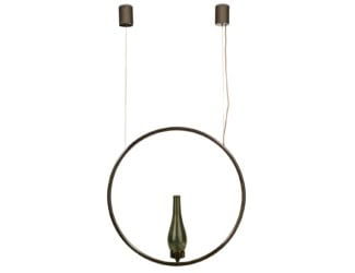 &lt;p&gt;Moon modern Italian designer hanging light shown in bronze resin. Lamp blends perfectly in any living space. Collection diffuses a light that welcomes in any environment. Made in Italy.&lt;/p&gt;
