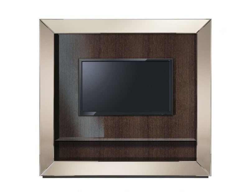 Selfie modern luxury media unit with bronze mirrored glass