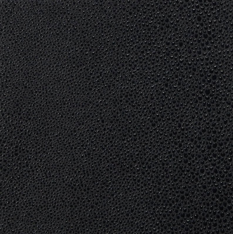 Shagreen contemporary Italian upholstery leather shagreen in black