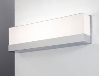 Coco Deluxe Italian designer wall light in chrome and mirror with white percaline. Sizes available: 1 light (as shown). Base finishes: chrome and mirror reflector. Shade finishes: white percaline, white/gold, or white/silver. Table lamp and other wall light versions are also available. Made in Italy.
