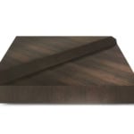 Vermeer modern luxury coffee table with brown multi layer wood wood
