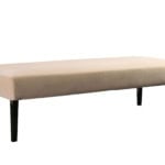 Vicky modern Italian pouf with beige fabric