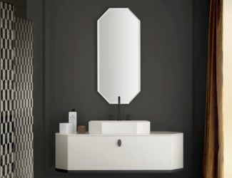 &lt;p&gt;Puro 102 contemporary Italian modular bathroom vanity shown in lacquered 106.3&#8243; white base unit with a Blanco Arabescato marble integrated sink and top. Combining clean geometrical lines enriched by precious metals without limits to functionality. Featuring special worked tops and sides, recessed handles, total width fronts and original finishes including heat-treated oak and stones; all which can be fully tailored and customized. Base/Top finish options: 27 matt or high glossy lacquers, 17 matt veneers, 1 glossy veneer, 4 clays and 10 marbles. Additional top options: 4 synthetic materials. Wash basins options: Semi-inset, Undermounted, Above Counter, Sit-On and integrated sink top. Opening options: Groove handle, 3 handle types or push latch without handle. Modular base widths: 85”, 88.5”, 106.3”, 116.9”, 145.7”. Modular base depths: 15.3”, 18.5”, 21.5”. Modular base heights: 9.4”, 14.3”, 18.1”. Mirrors available in mocha or white with included backlight. Made in Italy.&lt;/p&gt;
