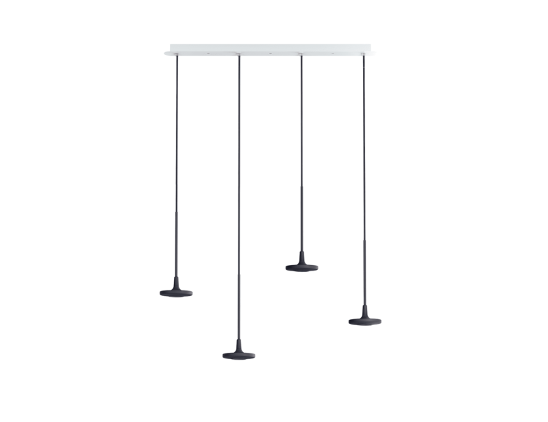 BUTTON modern Italian pendant light with black metal