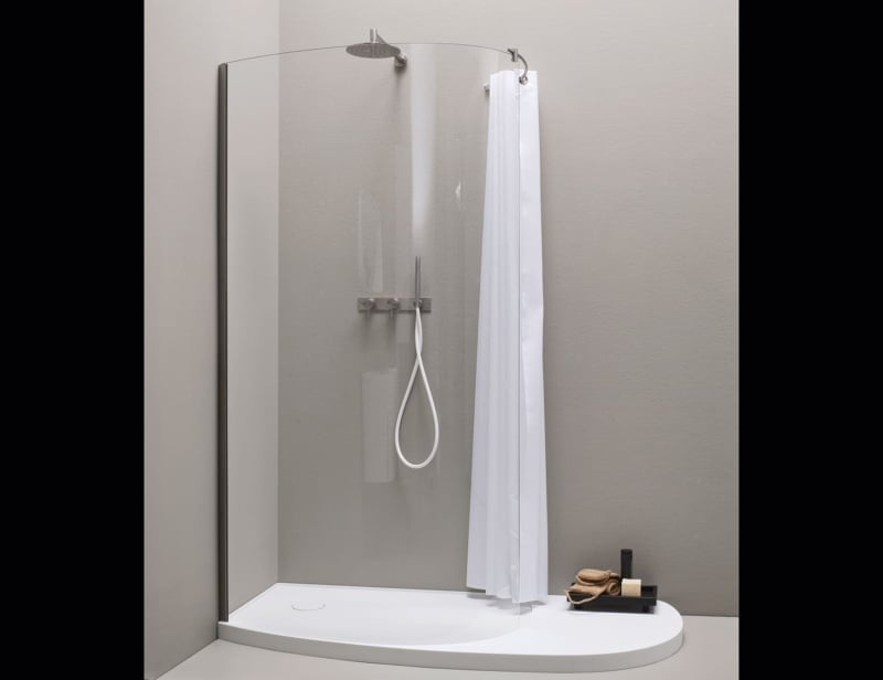 Fonte 04 contemporary Italian bathroom shower with white corian