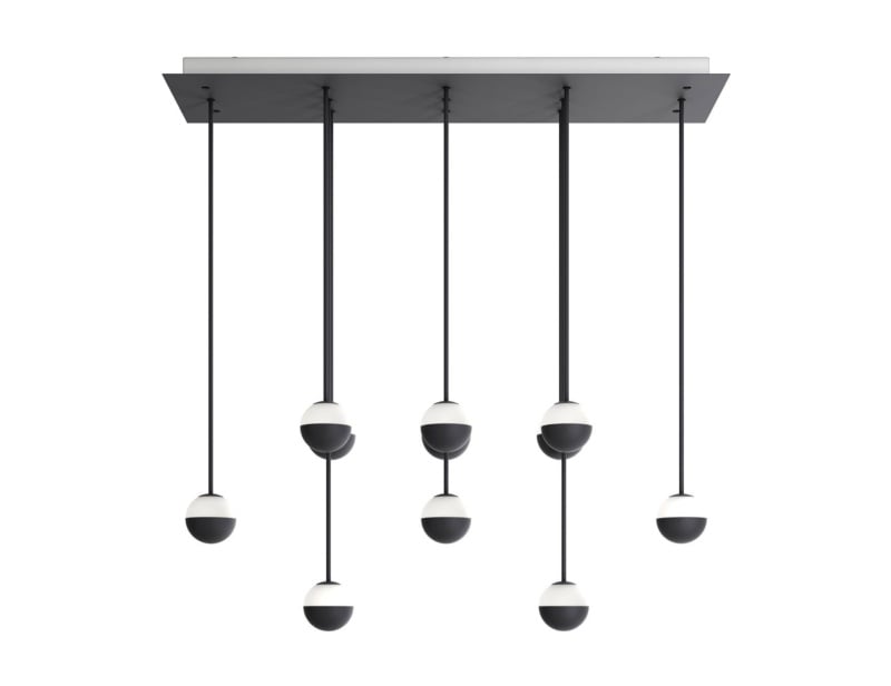ALFI modern Italian hanging light with black metal
