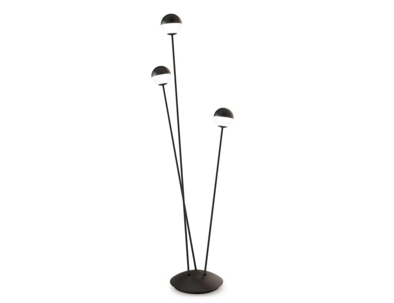 ALFI modern Italian floor lamp with black metal