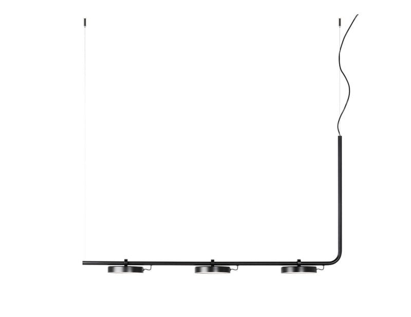 ARO modern Italian hanging light with black metal