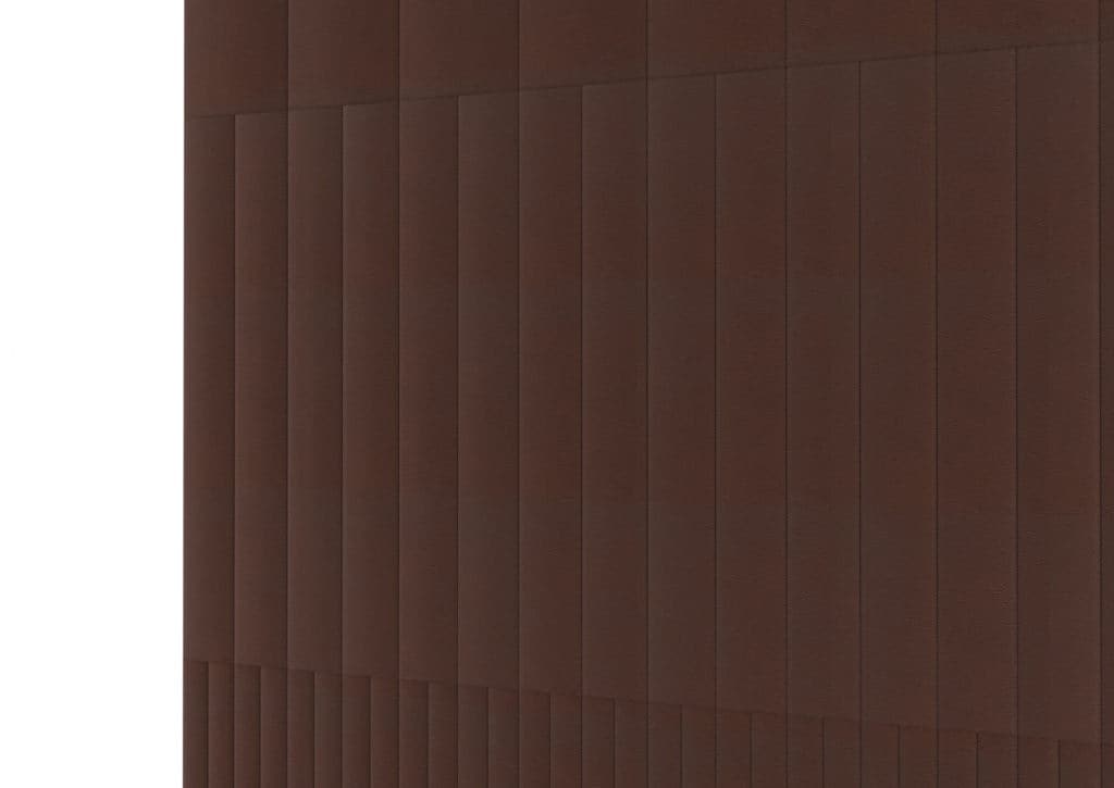 Leather Wall Panels ñ Custom Made modern Italian wall panel with brown leather