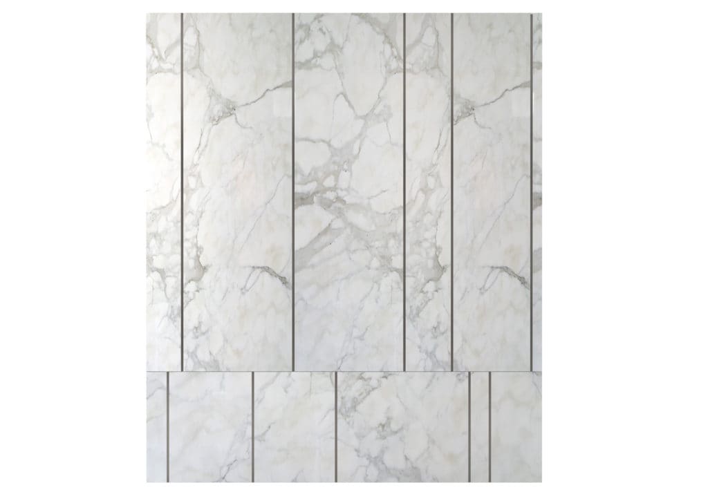 Marble Wall Panels ñ Custom Made modern Italian wall panel with white marble