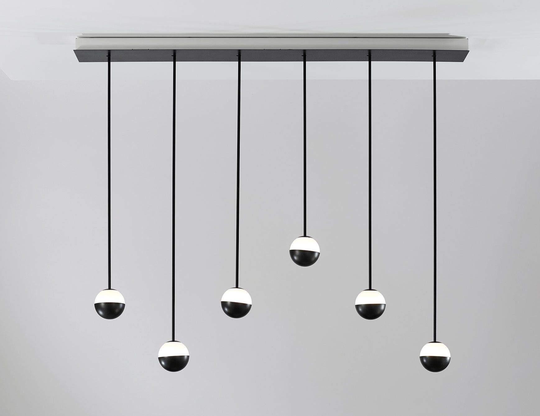 ALFI modern Italian hanging light with black metal