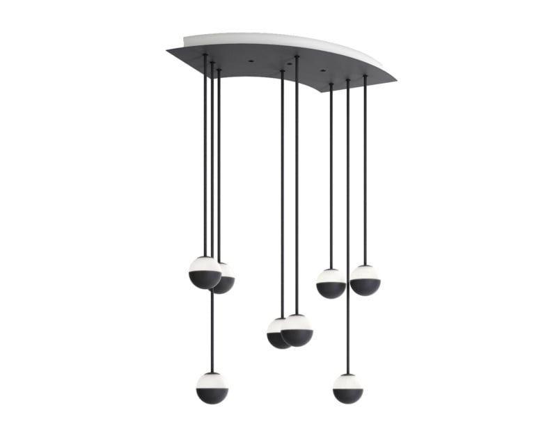 ALFI modern Italian hanging light with black metal