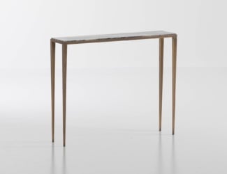 &lt;p&gt;Marty luxury Italian console shown in bronze mirror and smoked crystal top.  Based structure composed of two bases. Additional finishing tops in brushed stainless steel. his luxury modern furniture collection combines timeless designs with sophisticated glamour. Available in coffee table version. Made in Italy.&lt;/p&gt;
