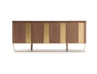 &lt;p class=&quot;p1&quot;&gt;&lt;span class=&quot;s1&quot;&gt;Alvin-60 modern Italian cabinet shown in American walnut with chrome structure. &lt;/span&gt;This modern Italian furniture collection features a wide selection of finishes including American walnut, white ash, natural oak, lati wenge, ebony, and various matt lacquered colors. Samples available upon request. Made in Italy.&lt;/p&gt;