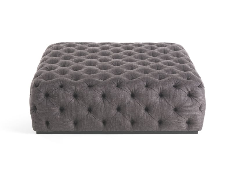 King's Cross modern luxury ottoman bench with grey leather