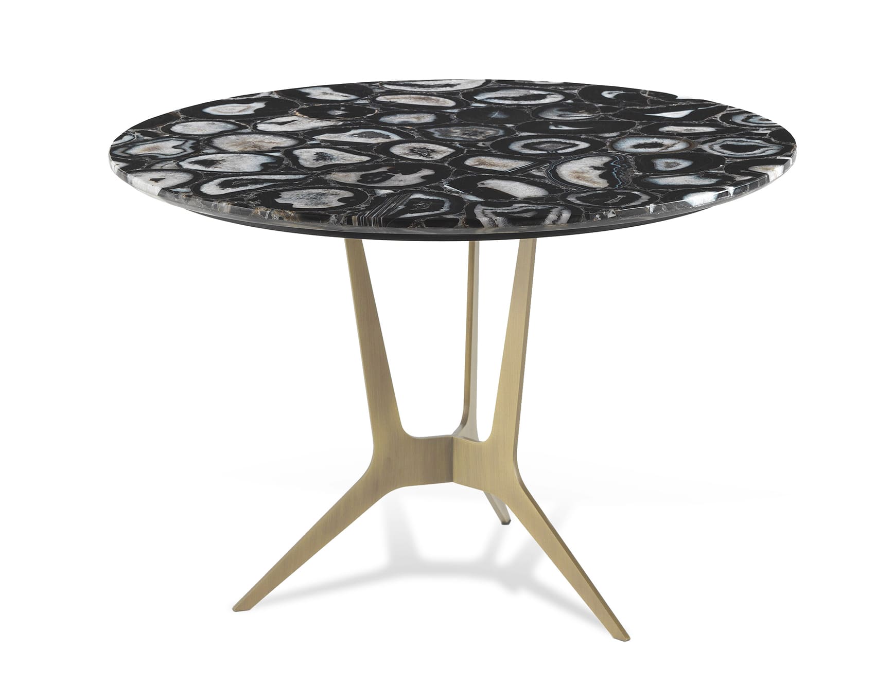 Cooper modern luxury side table with black Agate onxy