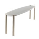 Trinidad modern luxury console with white onyx