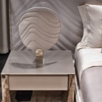 Akira Abat Jour modern luxury table lamp with white fabric