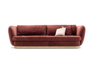 Panama luxury relaxing armchair in plum and twill rust cushion with red aluminum metal frame. Relaxing armchair is also available in various aluminum frame finishes: teal green&lt;span data-sheets-value=&quot;{&quot;1&quot;:2,&quot;2&quot;:&quot;Panama luxury Italian loveseat shown in sand-colored rope with an aluminum finish. Colored rope options: dove, graphite, red, yellow and teal green. Aluminum frame available in various finishes upon request. Collection adapts to any outdoor environment, both residential and contract, which meets different styles. Optional: upholstered cushions in plain white. Panama collection is available in armchair, lounge chair, pouf, coffee table and dining chair versions. Made in Italy.&quot;}&quot; data-sheets-userformat=&quot;{&quot;2&quot;:6915,&quot;3&quot;:{&quot;1&quot;:0},&quot;4&quot;:{&quot;1&quot;:2,&quot;2&quot;:16777215},&quot;11&quot;:4,&quot;12&quot;:0,&quot;14&quot;:{&quot;1&quot;:2,&quot;2&quot;:2236962},&quot;15&quot;:&quot;Arial, Helvetica, sans-serif&quot;}&quot;&gt;, graphite, dove, yellow.  Available in various color and finish combinations upon request. Collection adapts to any outdoor environment, both residential and contract, which meets different styles. Panama collection is available in armchair, lounge chair, pouf, coffee table, sofa, daybed, hammock, egg chair, bar stool and dining chair versions. Made in Italy.&lt;/span&gt;