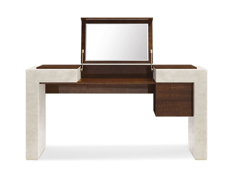 Kandy contemporary Italian vanity table with brown wood