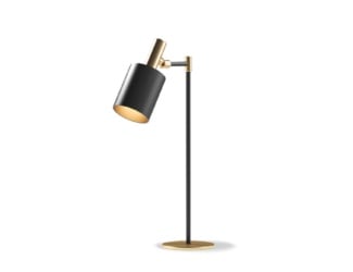 &lt;p&gt;Jackie(77) modern Italian table lamp shown in black lacquer. Available in two sizes="auto" with black or white lacquered wood. Made in Italy.&lt;/p&gt;
